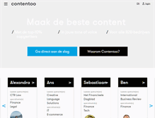 Tablet Screenshot of contentoo.com